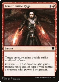 Temur Battle Rage (CMR), The List Reprints