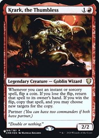 Krark, the Thumbless, The List Reprints