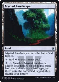 Myriad Landscape (A25), The List Reprints