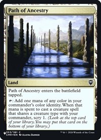 Path of Ancestry (CMR), The List Reprints