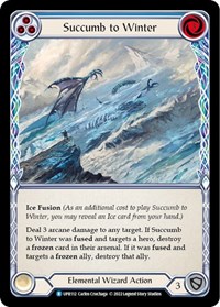 Succumb to Winter Blue