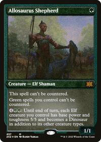 Allosaurus Shepherd (Foil Etched), Double Masters 2022