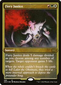 Fiery Justice (Foil Etched), Double Masters 2022
