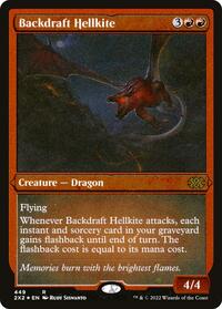 Backdraft Hellkite (Foil Etched), Double Masters 2022