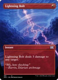 Lightning Bolt (Borderless), Double Masters 2022