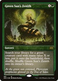 Green Sun's Zenith (Foil Etched), Double Masters 2022