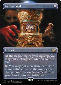 Aether Vial (Borderless), Double Masters 2022