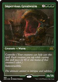 Impervious Greatwurm (Foil Etched), Double Masters 2022