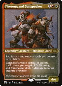 Firesong and Sunspeaker (Foil Etched), Double Masters 2022