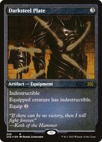 Darksteel Plate (Foil Etched), Double Masters 2022