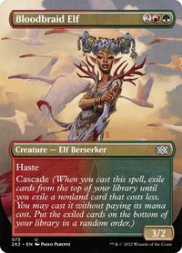 Bloodbraid Elf (Borderless), Double Masters 2022