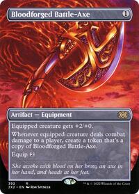 Bloodforged Battle-Axe (Borderless), Double Masters 2022