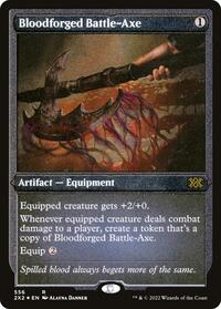 Bloodforged Battle-Axe (Foil Etched), Double Masters 2022