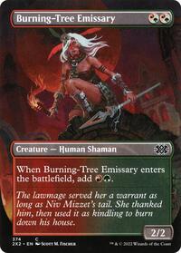 Burning-Tree Emissary (Borderless), Double Masters 2022