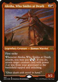 Alesha, Who Smiles at Death (Foil Etched), Double Masters 2022