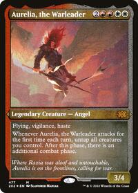 Aurelia, the Warleader (Foil Etched), Double Masters 2022