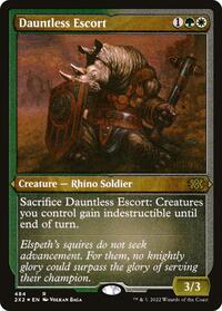 Dauntless Escort (Foil Etched), Double Masters 2022