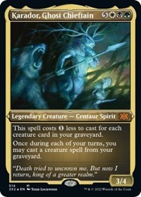 Karador, Ghost Chieftain (Foil Etched), Double Masters 2022