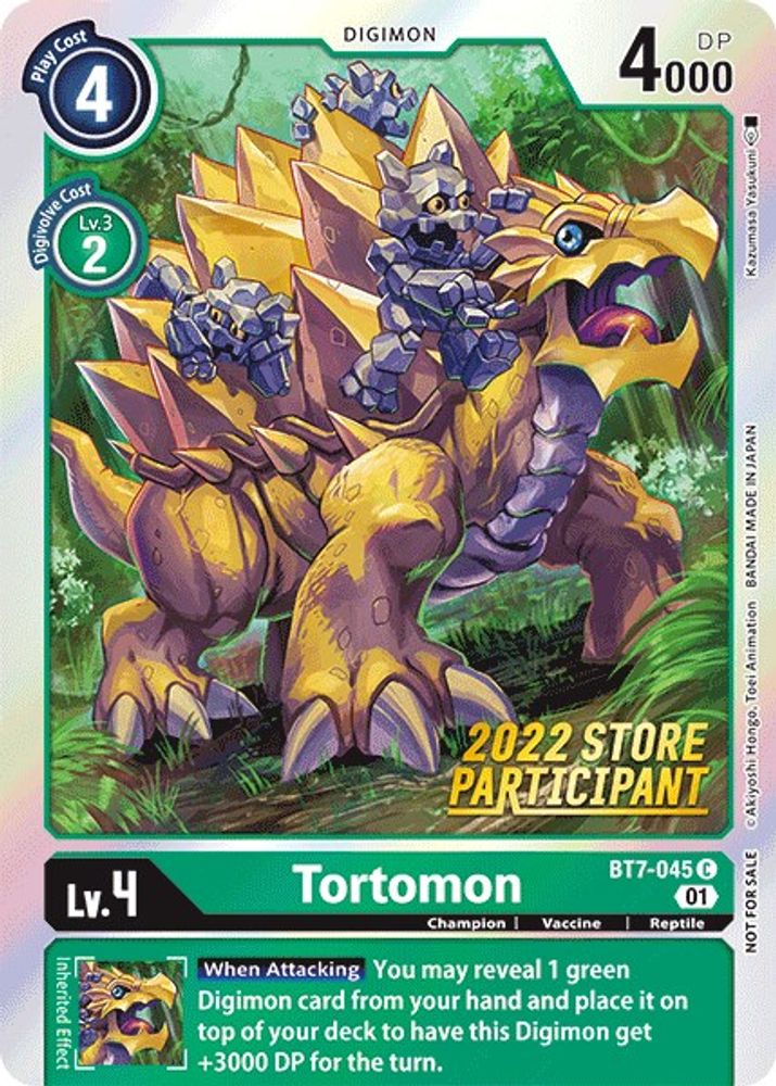 Tortomon (2022 Store Participant), Foil, front