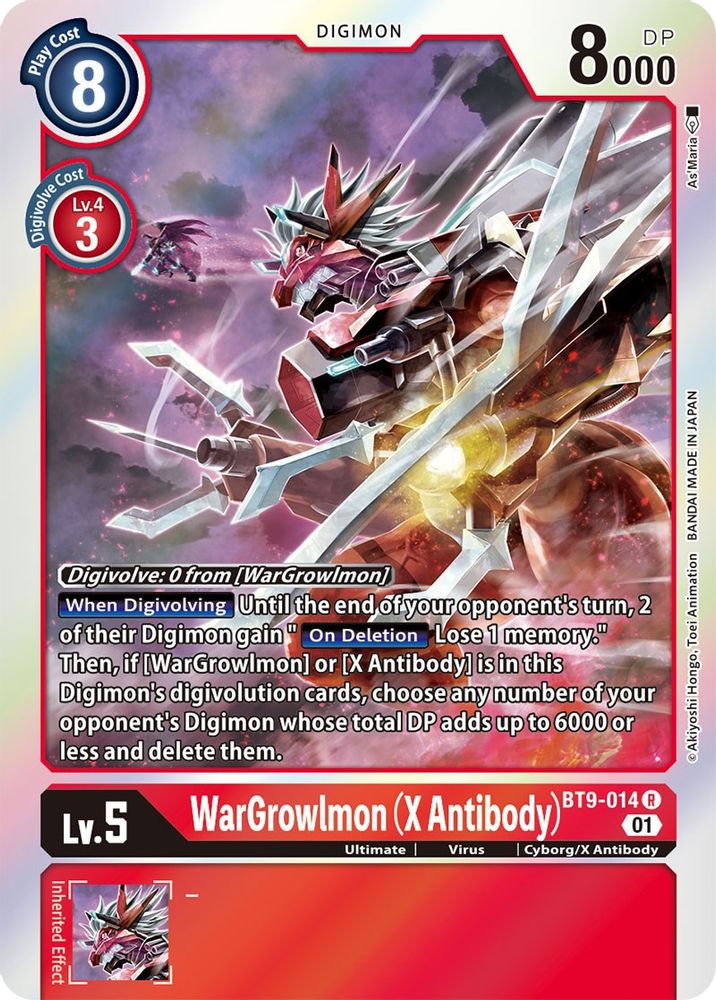 WarGrowlmon (X Antibody), Foil, front