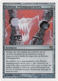 Lightning Coils (Spanish) - "Bobinas relampagueantes", Magic Encyclopedia 2005 (Salvat/Hachette)