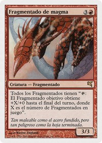Magma Sliver (Spanish) - "Fragmentado de magma", Magic Encyclopedia 2005 (Salvat/Hachette)