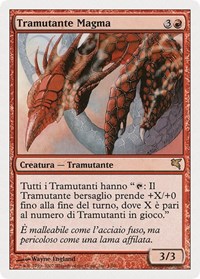 Magma Sliver (Italian) - "Tramutante Magma", Magic Encyclopedia 2005 (Salvat/Hachette)
