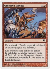 Savage Offensive (Spanish) - "Ofensiva salvaje", Magic Encyclopedia 2005 (Salvat/Hachette)