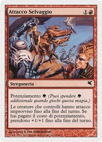 Savage Offensive (Italian) - "Attacco Selvaggio", Magic Encyclopedia 2005 (Salvat/Hachette)