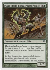 Primal Forcemage (Italian) - "Mago della Forza Primordiale", Magic Encyclopedia 2005 (Salvat/Hachette)