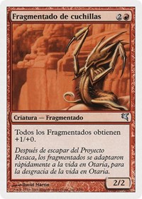 Blade Sliver (Spanish) - "Fragmentado de cuchillas", Magic Encyclopedia 2005 (Salvat/Hachette)