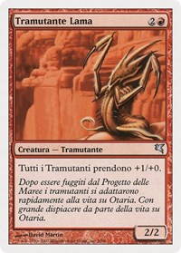 Blade Sliver (Italian) - "Tramutante Lama", Magic Encyclopedia 2005 (Salvat/Hachette)