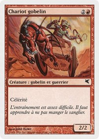 Goblin Chariot (French) - "Chariot gobelin", Magic Encyclopedia 2005 (Salvat/Hachette)
