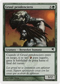 Gruul Scrapper (Spanish) - "Gruul pendenciero", Magic Encyclopedia 2005 (Salvat/Hachette)