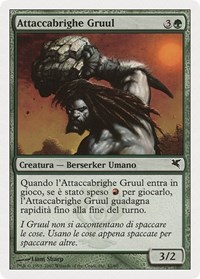 Gruul Scrapper (Italian) - "Attaccabrighe Gruul", Magic Encyclopedia 2005 (Salvat/Hachette)