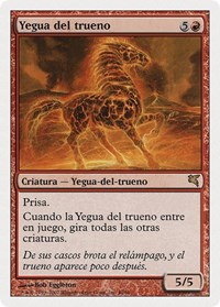 Thundermare (Spanish) - "Yegua del trueno", Magic Encyclopedia 2005 (Salvat/Hachette)