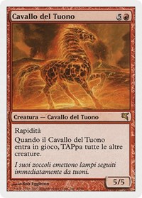 Thundermare (Italian) - "Cavallo del Tuono", Magic Encyclopedia 2005 (Salvat/Hachette)