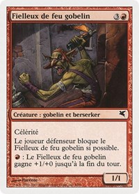 Goblin Fire Fiend (French) - "Fielleux de feu gobelin", Magic Encyclopedia 2005 (Salvat/Hachette)