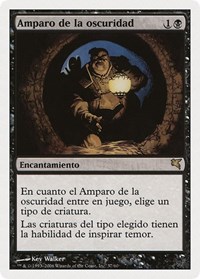 Cover of Darkness (Spanish) - "Amparo de la oscuridad", Magic Encyclopedia 2005 (Salvat/Hachette)