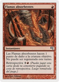 Engulfing Flames (Spanish) - "Flamas absorbentes", Magic Encyclopedia 2005 (Salvat/Hachette)