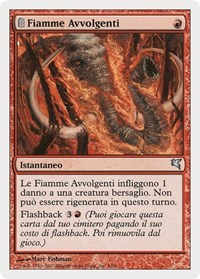 Engulfing Flames (Italian) - "Fiamme Avvolgenti", Magic Encyclopedia 2005 (Salvat/Hachette)