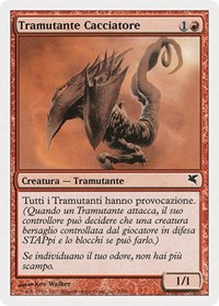 Hunter Sliver (Italian) - "Tramutante Cacciatore", Magic Encyclopedia 2005 (Salvat/Hachette)