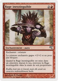 Undying Rage (French) - "Rage inextinguible", Magic Encyclopedia 2005 (Salvat/Hachette)