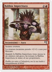 Undying Rage (Italian) - "Rabbia Imperitura", Magic Encyclopedia 2005 (Salvat/Hachette)