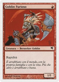 Raging Goblin (Italian) - "Goblin Furioso", Magic Encyclopedia 2005 (Salvat/Hachette)