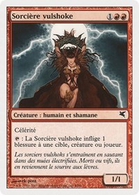 Vulshok Sorcerer (French) - "Sorcière vulshoke", Magic Encyclopedia 2005 (Salvat/Hachette)