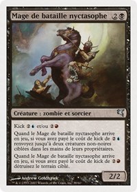 Nightscape Battlemage (French) - "Mage de bataille nyctasophe", Magic Encyclopedia 2005 (Salvat/Hachette)