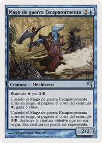 Stormscape Battlemage (Spanish) - "Mago de guerra Escapatormenta", Magic Encyclopedia 2005 (Salvat/Hachette)