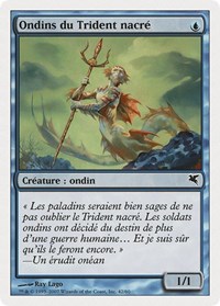 Merfolk of the Pearl Trident (French) - "Ondins du Trident nacré", Magic Encyclopedia 2005 (Salvat/Hachette)