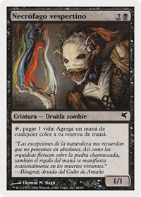 Vesper Ghoul (Spanish) - "Necrófago vespertino", Magic Encyclopedia 2005 (Salvat/Hachette)